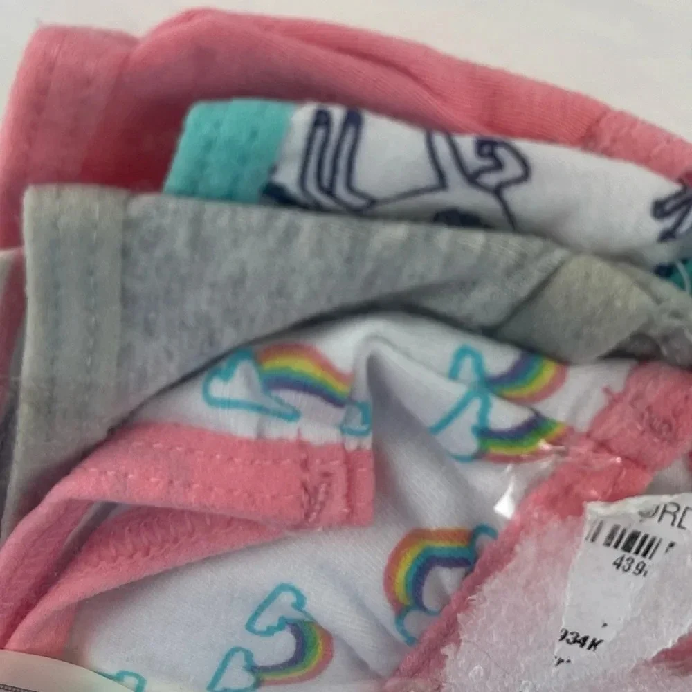 Tucker + Tate 5 Pack Hipster Underwear Girls Size 2 / 3 Rainbow Unicorn NEW